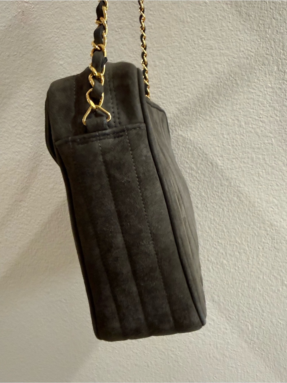 Chanel Brown Suede Camera Shoulder Bag Vintage - Picture 4 of 16